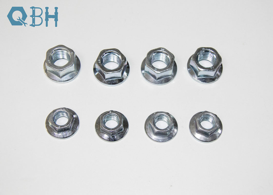 Nuts 200pcs/Lot Metric DIN6923 M3 Zinc Plated Carbon Steel Hex Flange Nut Hexagon Nut with Flange 